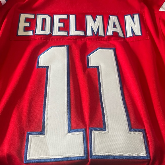 Patriots red Edelman jersey.Used excellent condition. 3XL
